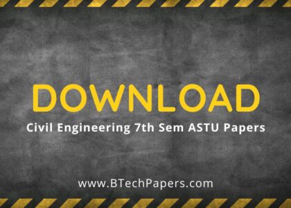 ASTU Civil Engineering 7th Sem